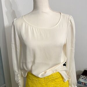 Express Elegant Cream Blouse